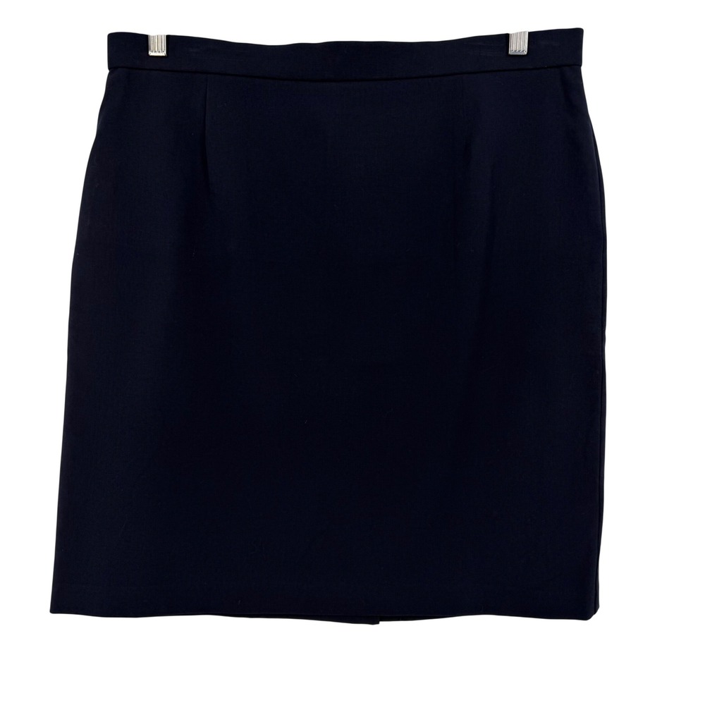 Sag Harbor Stretch Petite Navy Blue Pencil Skirt Size‎ 14P Professional Workwear